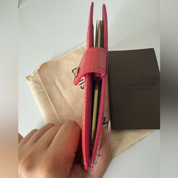 Authentic Louis Vuitton Pink VERNISE Agenda PM - Picture 5 of 12